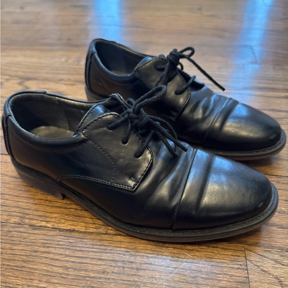 Stacy Adams Boy’s Classic Black Oxfords, Size 3M